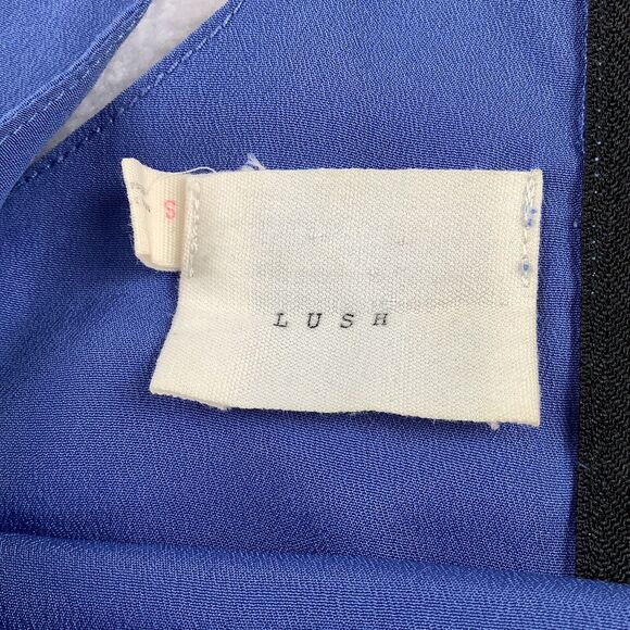 Lush Dress Women’s Small Periwinkle Blue Layered Ruffles‎ Sleeveless Summer - Picture 11 of 16